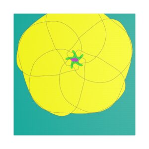 yellow and pink flower
